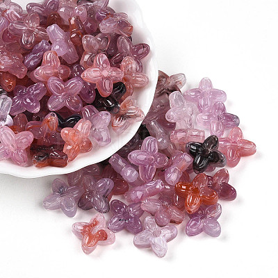 Transparent Acrylic Beads TACR-T028-35E-1