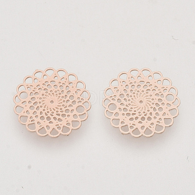 Brass Filigree Joiners Links X-KKC-R001-07RG-1