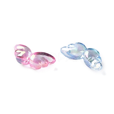 Transparent UV Plating Acrylic Beads PACR-D288-15-1