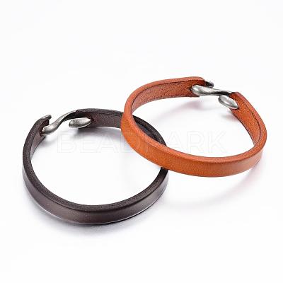 Cowhide Leather Bracelets BJEW-G575-09-1