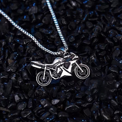Motorcycle Alloy Pendant Necklace FS-WGFC55A-05-1