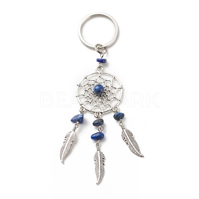 Natural Lapis Lazuli Keychain KEYC-JKC00346-05-1
