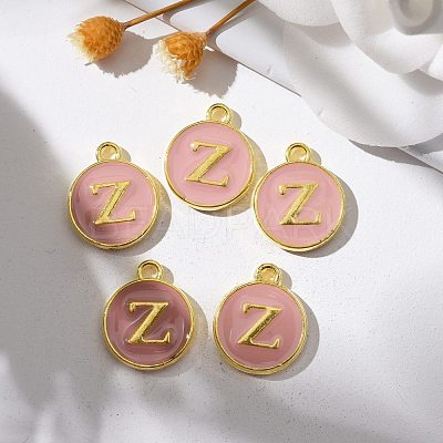 Golden Plated Alloy Enamel Charms X-ENAM-S118-07Z-1