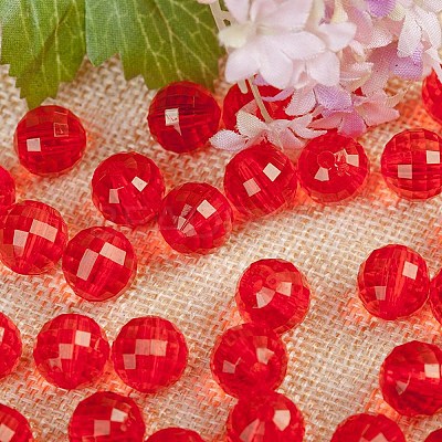 Transparent Acrylic Beads TACR-NH0001-F-10-1