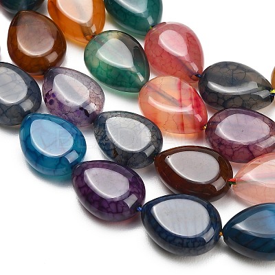Natural Dragon Veins Agate Beads Strands GG-L001-K01-01G-1