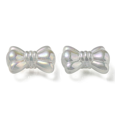 UV Plating Luminous Transparent Acrylic Beads OACR-P010-08C-1