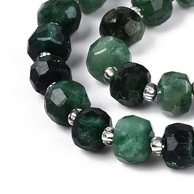 Natural Fuchsite Beads Strands G-T144-A01-07-1