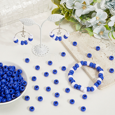 800Pcs Opaque Plastic Beads KY-SP0001-47H-1