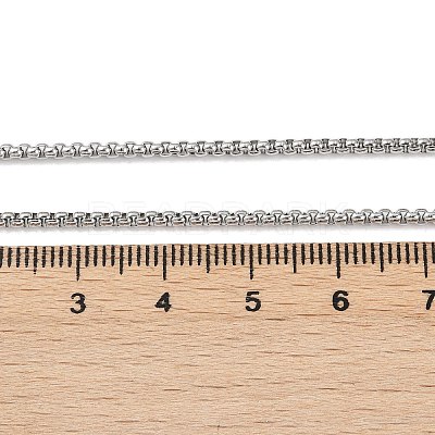 Tarnish Resistant 304 Stainless Steel Venetian Chain Necklace Making STAS-A028-N032P-1