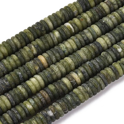 Frosted Natural Chinese Jade Beads Strands G-K389-C12-01-1