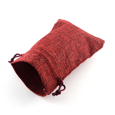 Burlap Packing Pouches Drawstring Bags LS-ABAG-Q050-15x20-06-1