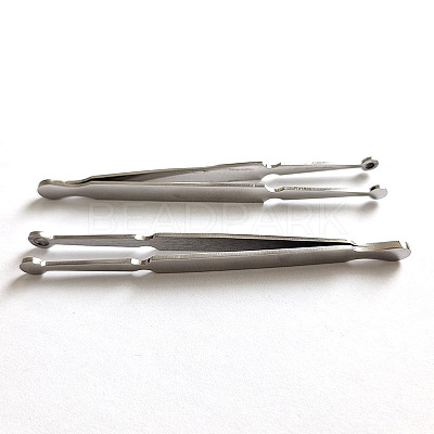 304 Stainless Steel Bead Tweezers PT-H002-03B-P-1