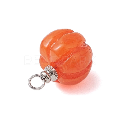 Opaque Resin Vegetable Pendants PALLOY-JF02766-01-1