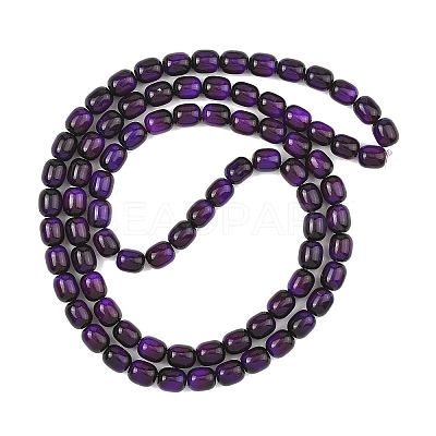 Dyed Imitation Tiger Eye Glass Beads Strands X-GLAA-H040-02B-1