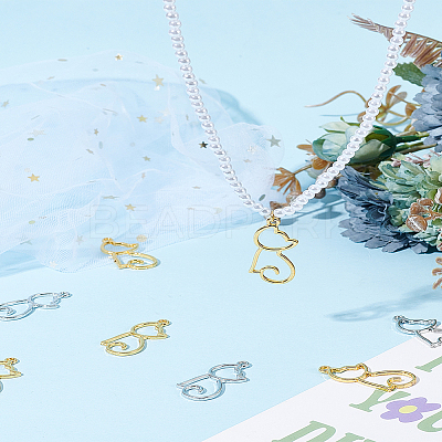 20Pcs 2 Colors Alloy Pendants FIND-LP0001-26-1