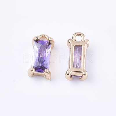 Transparent Glass Charms X-GLAA-T007-13C-1