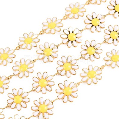 Ion Plating(IP) 304 Stainless Steel Sunflower Link Chains STAS-N092-03LG-1