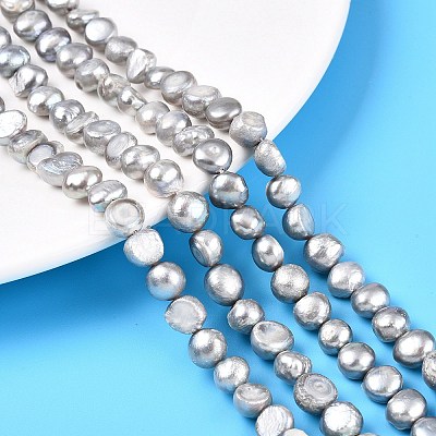 Natural Cultured Freshwater Pearl Beads Strands X-PEAR-R064-24-1