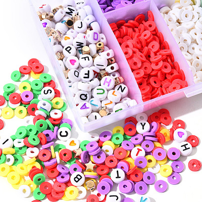 DIY Polymer Clay Beads  Bracelet Making Kit DIY-YW0004-39A-1