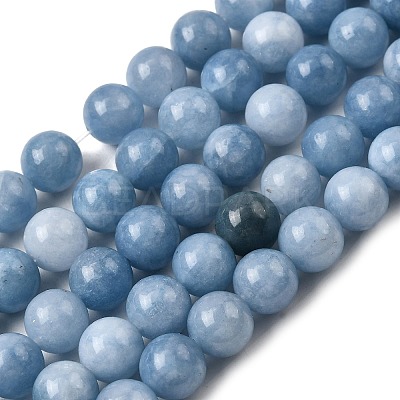 Natural Dyed White Jade Beads Strands G-M402-C03-27-1