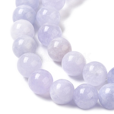 Natural Dyed White Jade Beads Strands G-M402-C03-06-1