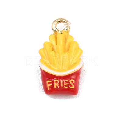 Fries Alloy Enamel Charms X-ENAM-P264-01D-G-1