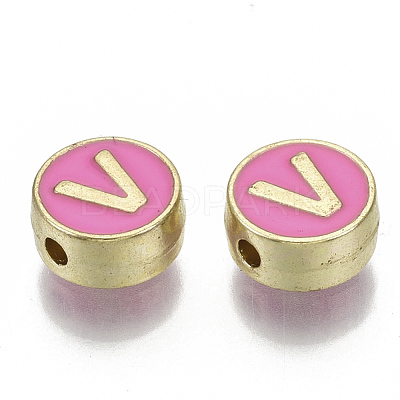 Alloy Enamel Beads ENAM-S122-028V-NR-1