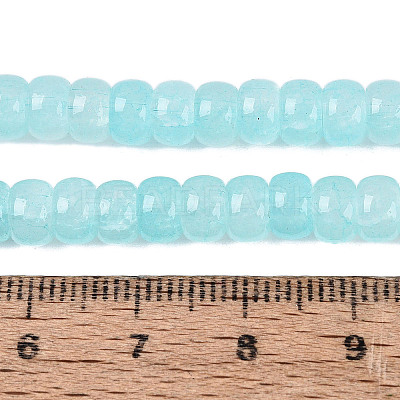 Ombre Effect Dyed Glass Beads Strands GLAA-Q106-05A-A07-1