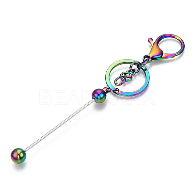 Alloy Bar Beadable Keychain for Jewelry Making DIY Crafts KEYC-A011-01M-1