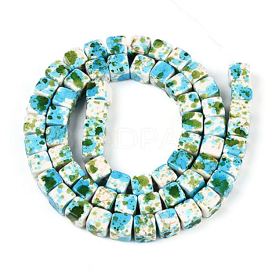 Spray Painted Synthetic Turquoise Beads Strands TURQ-T004-13C-1