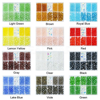 DIY Glass Beads & Charms Jewelry Making Finding Kit DIY-YW0008-98A-1