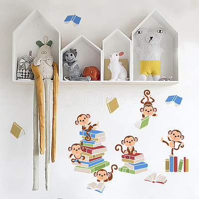 2Pcs 2 Styles PET Hollow Out Drawing Painting Stencils DIY-WH0411-031-1