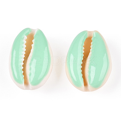 Natural Cowrie Shell Beads X-SHEL-S274-04H-1