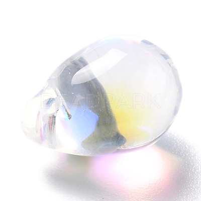 Electroplate Glass Charms X-GLAA-P049-C-1