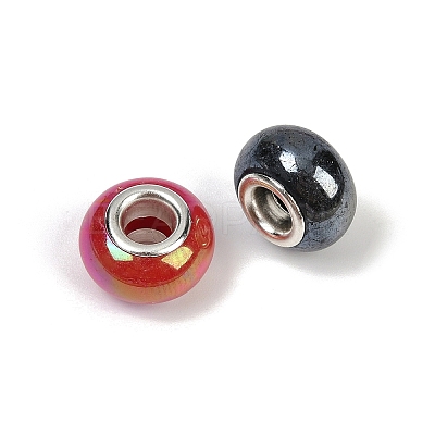 Opaque Resin European Beads RESI-C059-01E-1