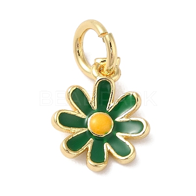 Brass Enamel Charms KK-L216-006G-03-1