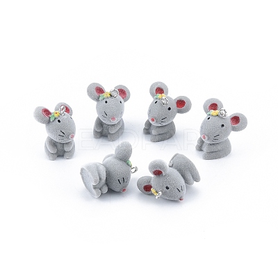 Opaque Resin Pendants X-RESI-T053-01-1