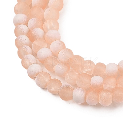 Frosted Crackle Glass Beads X1-GLAA-U001-4mm-M05-1