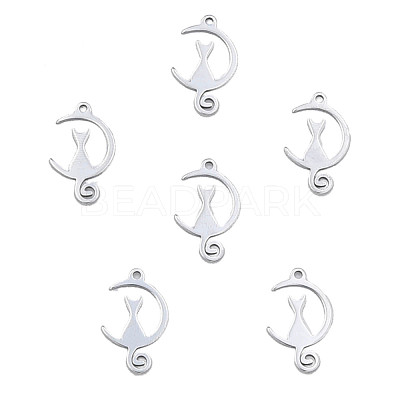 Non-Tarnish 201 Stainless Steel Pendants STAS-N098-081P-1