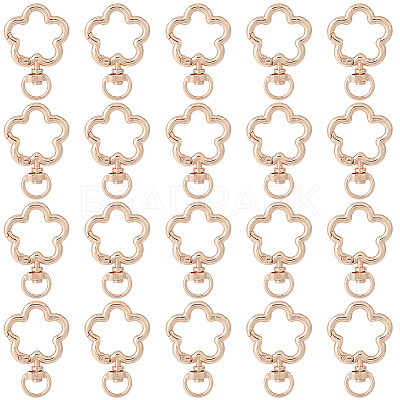 24Pcs Alloy Swivel Clasps FIND-SC0017-49A-1