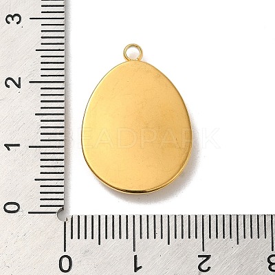 304 Stainless Steel Pendant Cabochon Settings For Enamel X-STAS-D013-01B-G-1