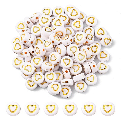Plating Acrylic Beads PACR-YW0001-12-1