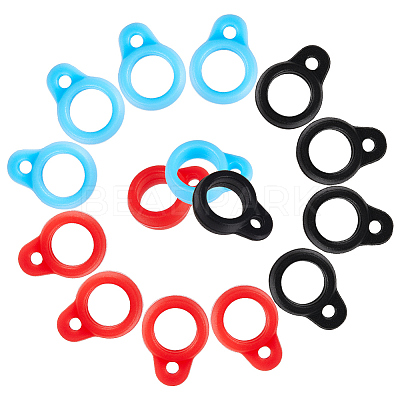 66Pcs 3 Colors Silicone Pendant SIL-GF0001-45A-1