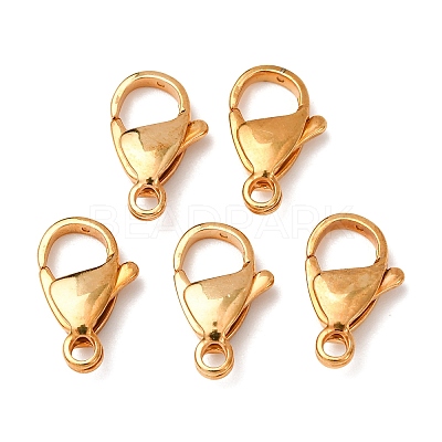 304 Stainless Steel Lobster Claw Clasps X-STAS-R050-15x9mm-02-1