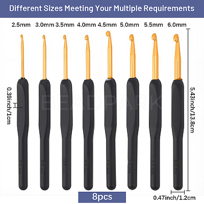 Aluminum Crochet Hooks TOOL-DJ0001-18-1