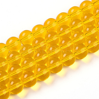 Transparent Glass Beads Strands LS-GLAA-T032-T10mm-24-1