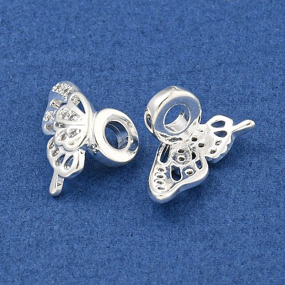 Brass Cubic Zirconia Beads KKB-L215-023S-1
