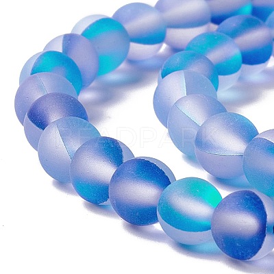 Synthetic Moonstone Beads Strands G-E573-01A-19-1