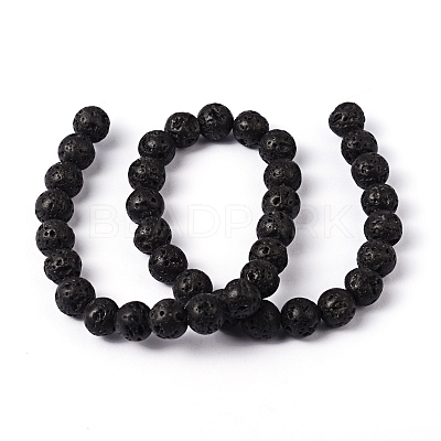 Natural Lava Rock Beads Strands X-g434-9A-1