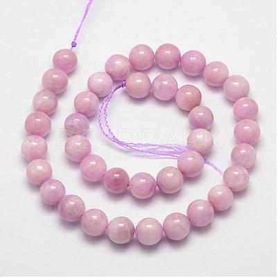 Natural Kunzite Beads Strands G-D856-03-10mm-1